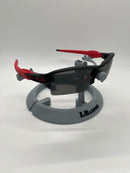 FLAK 2  LENTES BLACK KIT BORRACHA VERMELHA