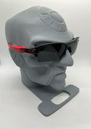 FLAK 2  LENTES BLACK KIT BORRACHA VERMELHA