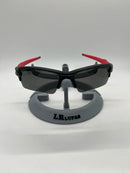 FLAK 2  LENTES BLACK KIT BORRACHA VERMELHA