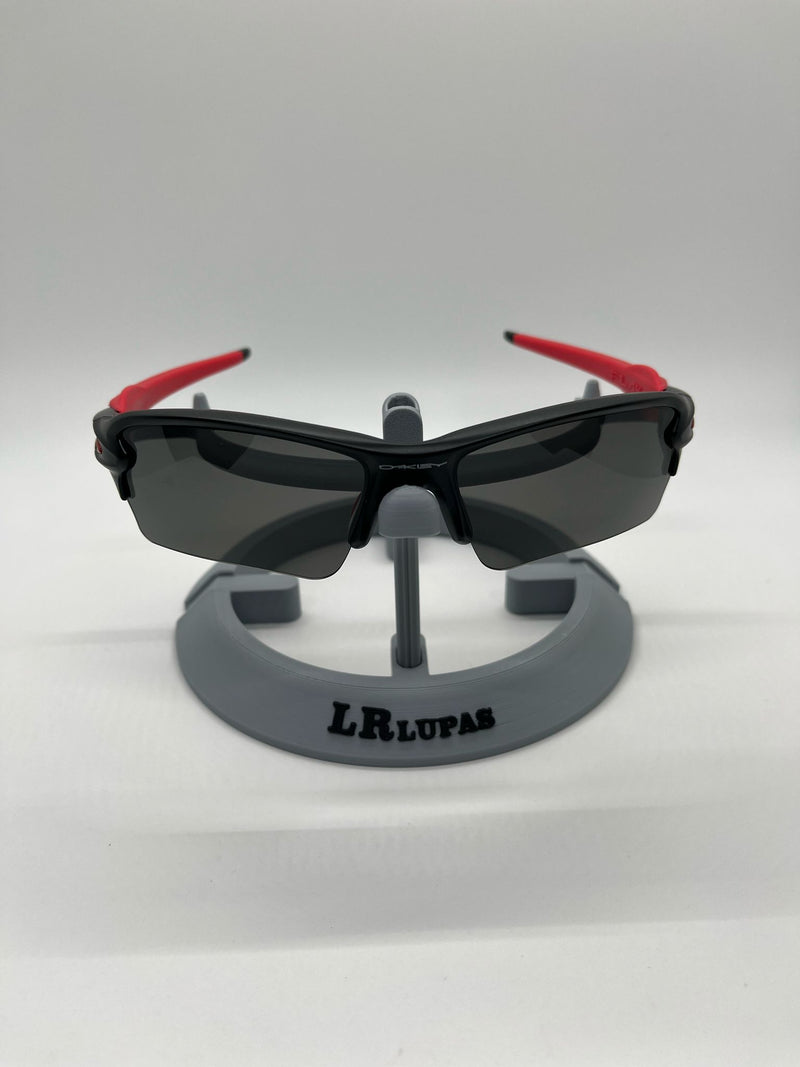 FLAK 2  LENTES BLACK KIT BORRACHA VERMELHA