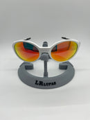 Eye jacket white lentes ruby